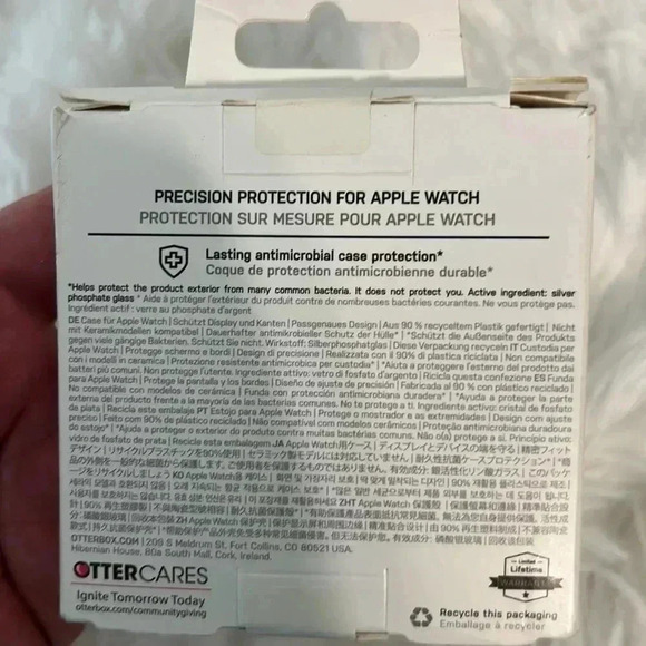 Otter box Apple Watch Series 7 41 mm case protector. New pink, and red. - Picture 3 of 12